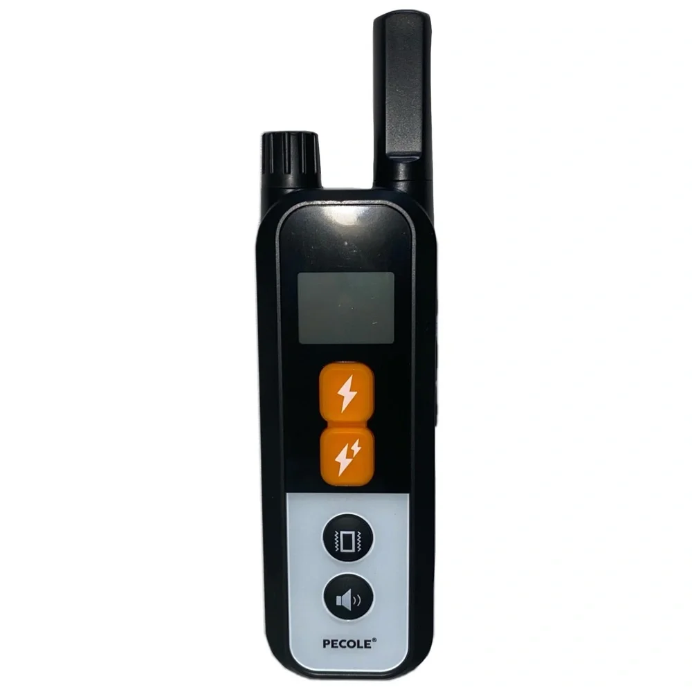 PECOLE PE-18 Dog Training Collar & Remote Adjustable 99 Levels & 3 Modes, Black